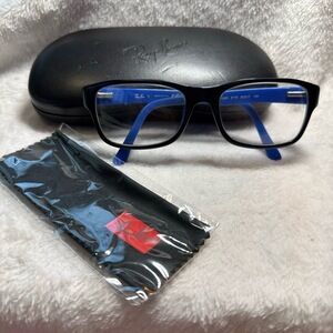 Ray Ban‎ Eyeglass Frames RB 5268 5179 52-17-135 Black and Blue w Original Case